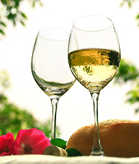 Image showing Wine glasses