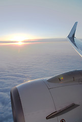 Image showing Airplane wing