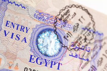 Image showing Entry Visa