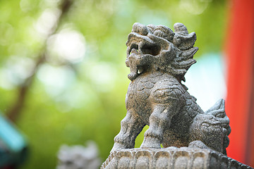 Image showing Guardian Lion Statue