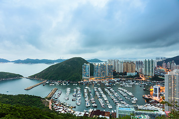 Image showing Typhoon shelter in Hong Kong 