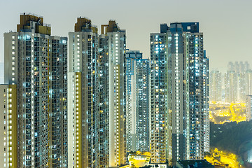 Image showing Hong Kong residential at night