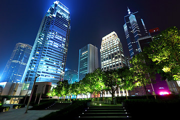 Image showing Office building at night