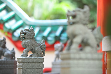 Image showing Stone Lion sculpture