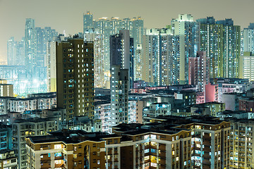 Image showing Public apartment at night