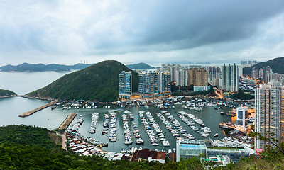 Image showing Typhoon shelter in Hong Kong 