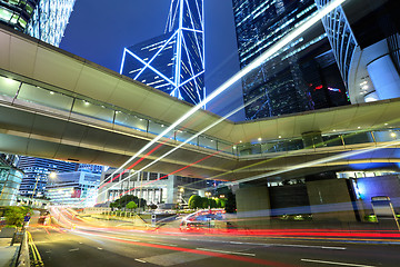 Image showing Traffic through downtown HongKong