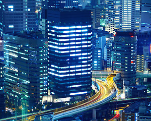 Image showing Osaka cityscape