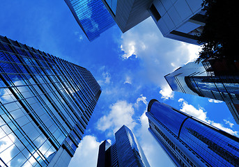 Image showing Office building to sky