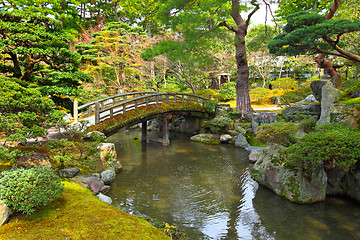 Image showing Beautiful Japanese garden