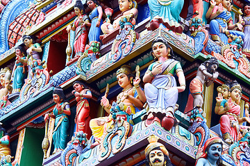 Image showing Hindu temple Sri Mariamman in Singapore 