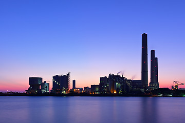 Image showing Cement factory machinery 