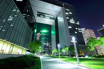 Image showing Financial district in Hong Kong