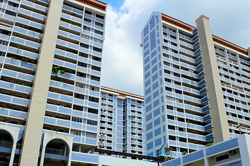 Image showing Typical public housing in Singapore 