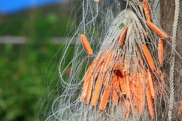 Image showing Fishing net close up