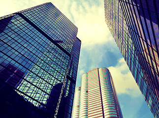 Image showing Financial district in Hong Kong