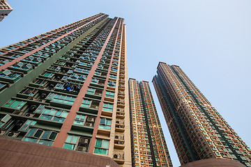 Image showing Public apartment block in Hong Kong 