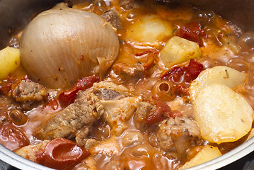 Image showing beef stew in the pot