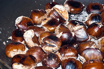 Image showing Freshly roasting chestnut 