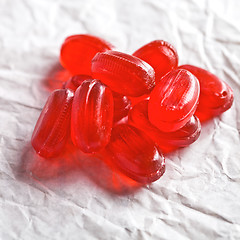 Image showing heap of red candies