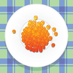 Image showing red caviar