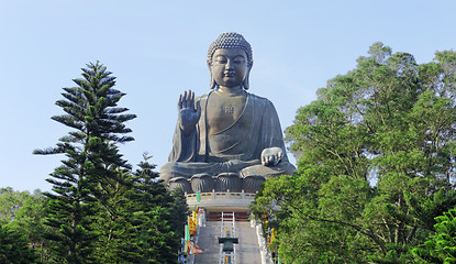 Image showing Giant Buddha Statue in Tian Tan