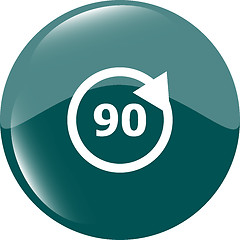 Image showing 90 percent web icon, web button