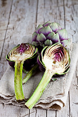 Image showing fresh artichokes