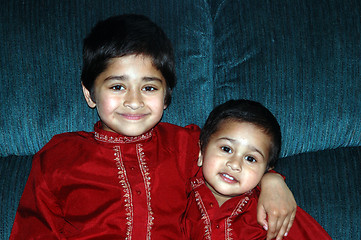 Image showing Happy Brothers