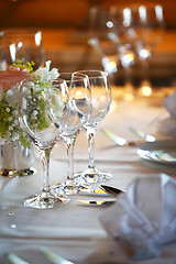 Image showing Laid wedding table 