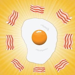 Image showing egg and bacon