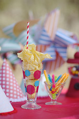 Image showing Bright Birthday Party Celebration Decorations