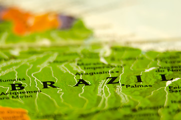 Image showing brazil country name on the map