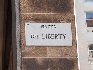 Image showing Piazza del Liberty
