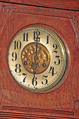 Image showing Wooden clock