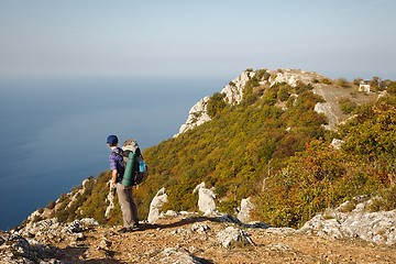 Image showing Hiking