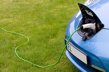 Image showing Charging electric car