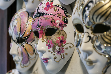 Image showing Venetian carnival masks.