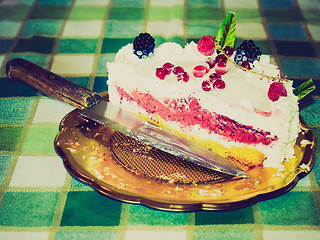 Image showing Retro look Pie cake