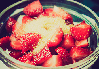 Image showing Retro look Strawberry