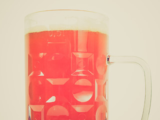 Image showing Retro look German beer glass