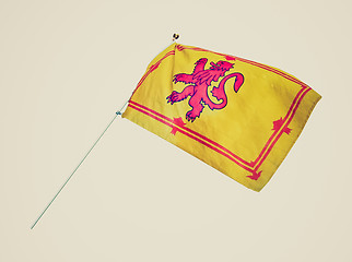 Image showing Retro look Scottish flag