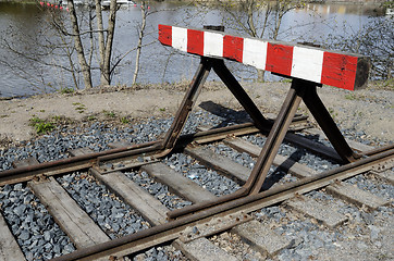 Image showing old railway siding 