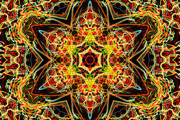 Image showing Background with abstract luminous pattern