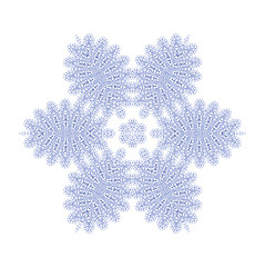 Image showing Abstract snowflake