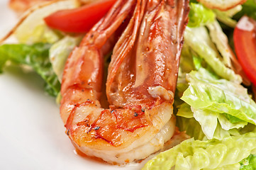 Image showing Tasty shrimp salad