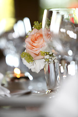 Image showing Laid wedding table 