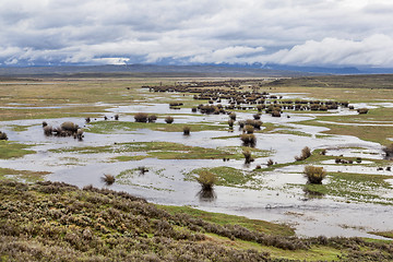 Image showing river meanders in a mountain valley