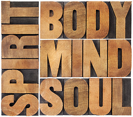 Image showing body, mind, soul and spirit
