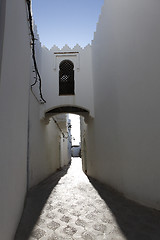 Image showing Narrow alley in Assila, Morocco